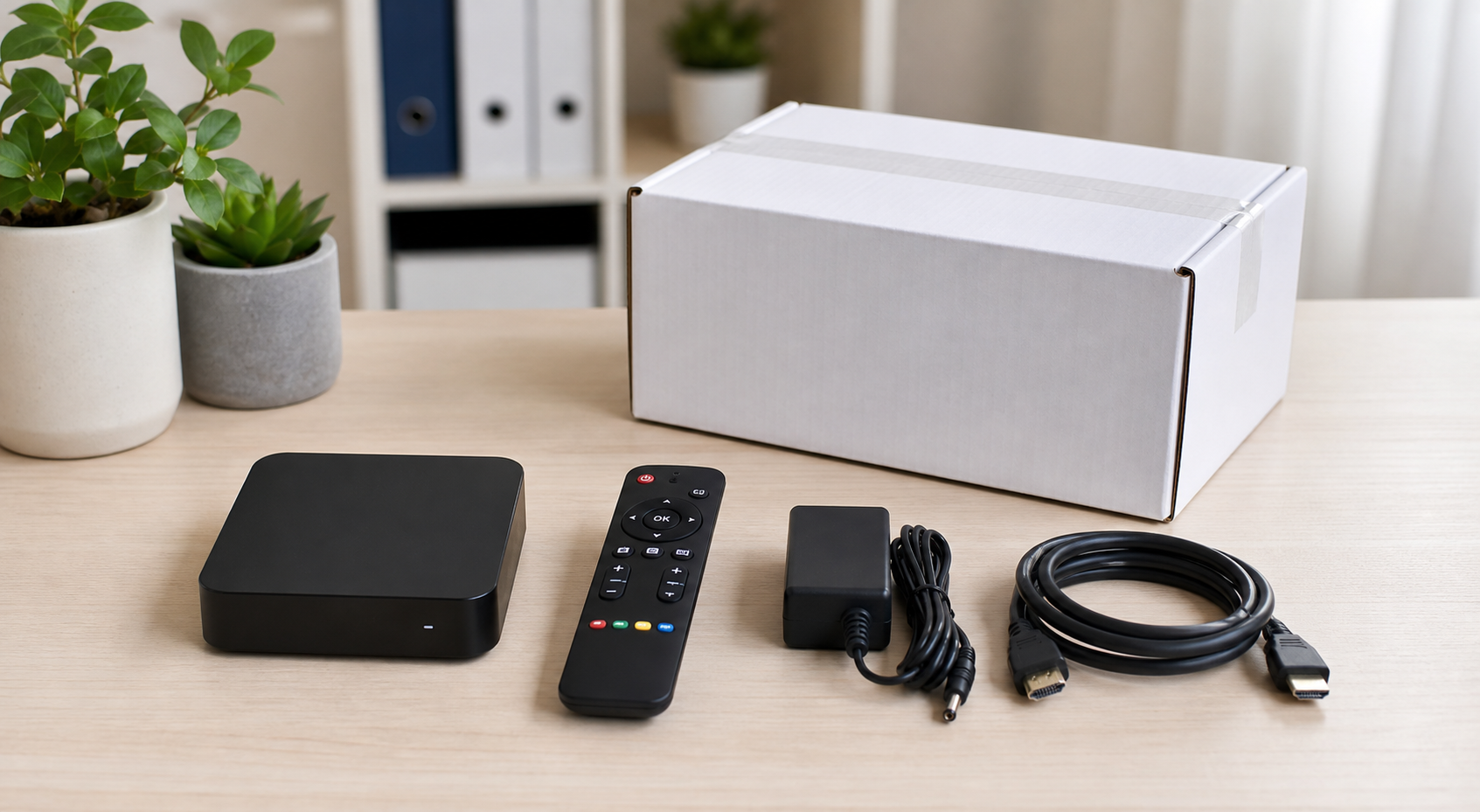 TV Boxを郵送で受け取るイメージ